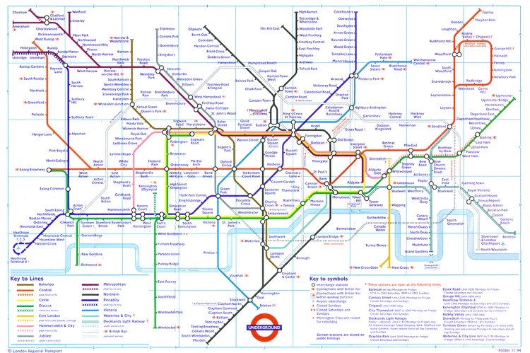 London Tube: Map and Tourists Guide to the London Subway